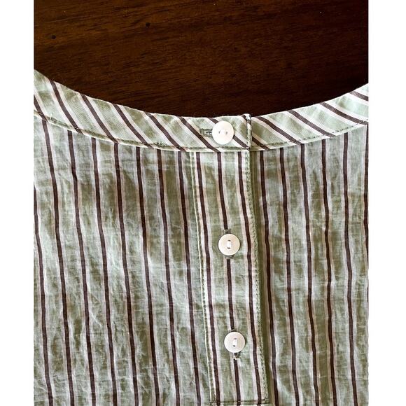 Madewell Dolman Crop Top in Stripe Short Sleeve Boxy Blouse Small - Picture 7 of 10